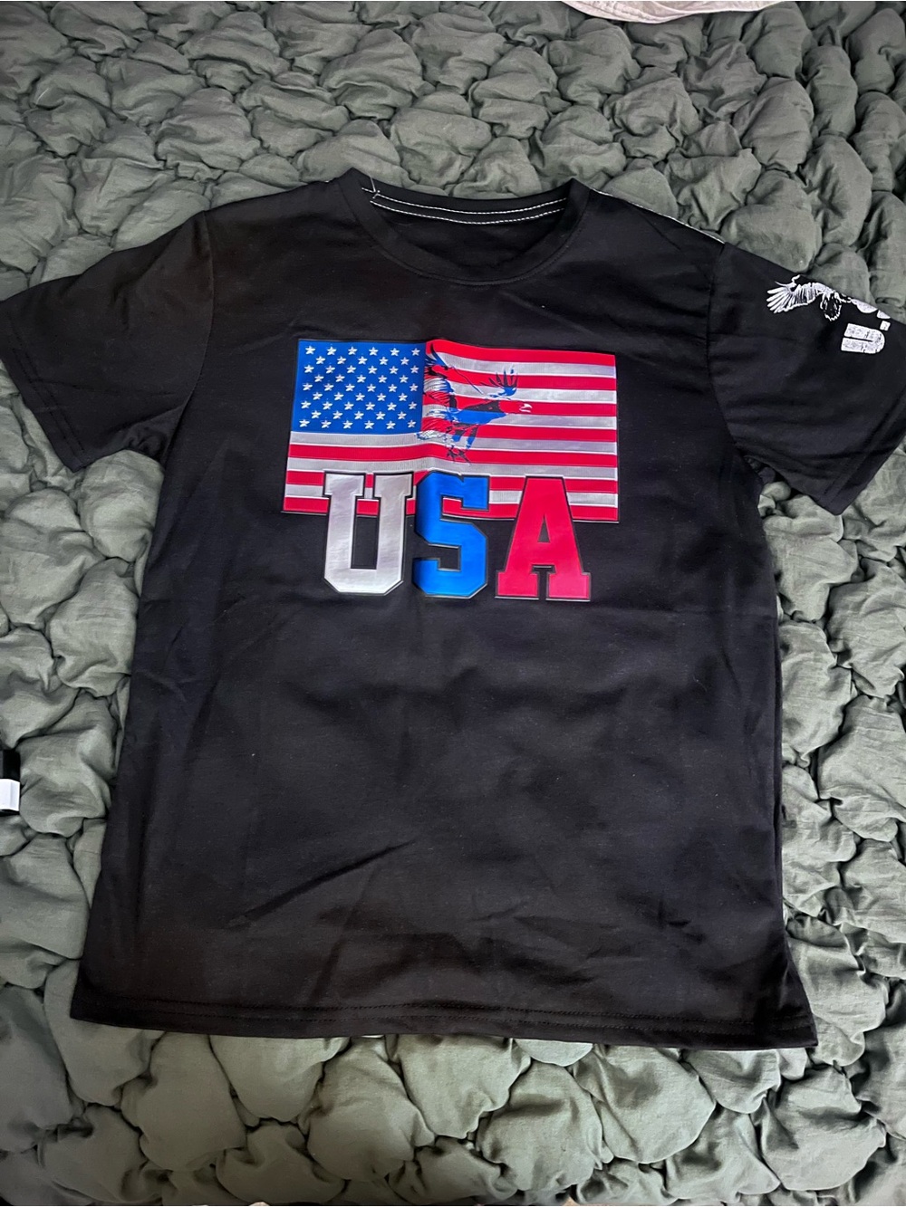 Bordo Cramato Black USA Graphic Tee